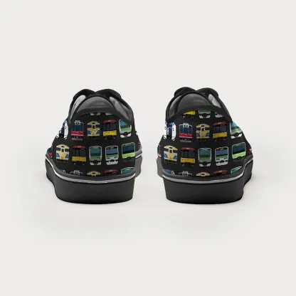 Tokyo-Tiger Japanese Traditional Trains Canvas Shoes