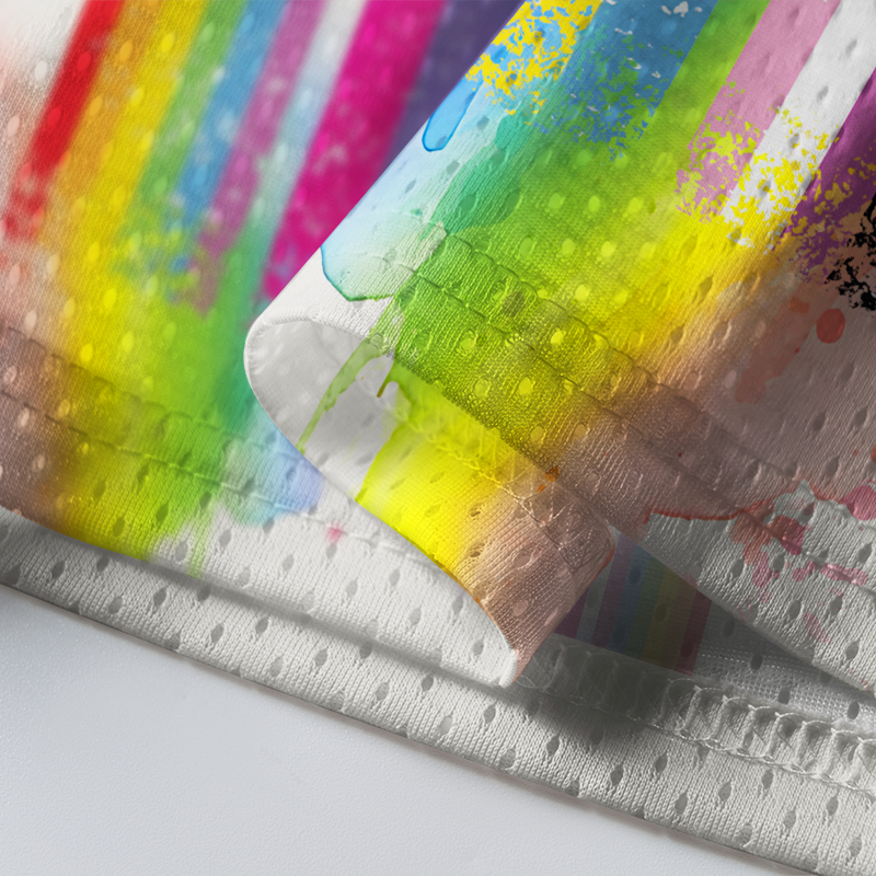 Tokyo-Tiger Rainbow Stripes Human Pride Mesh Jersey