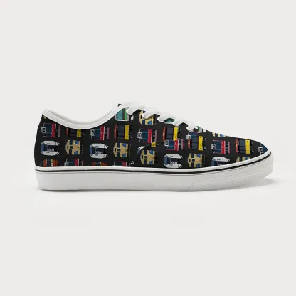 Tokyo-Tiger Japanese Traditional Trains Canvas Shoes