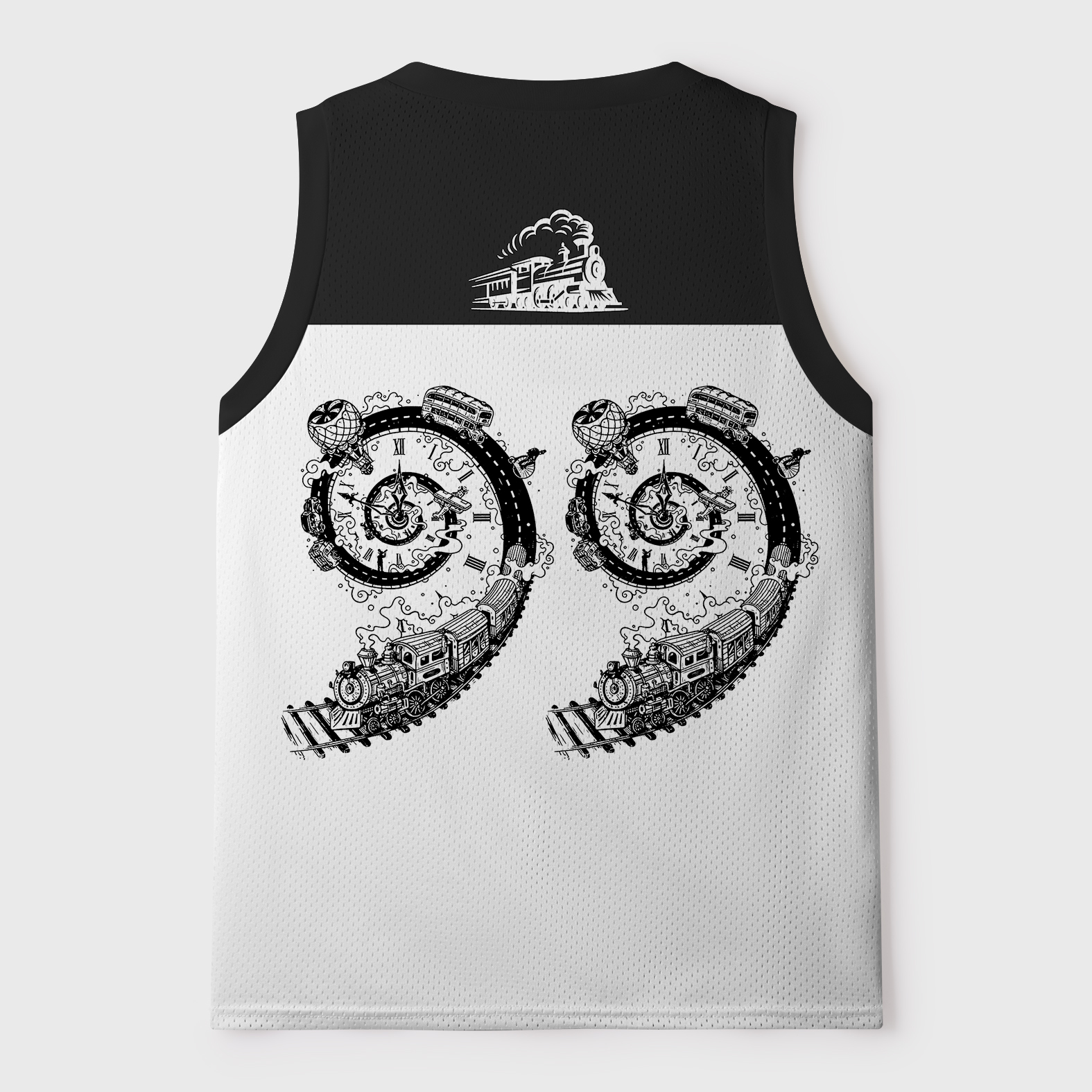 Tokyo-Tiger Funny Train Jokes Mesh Tank Top
