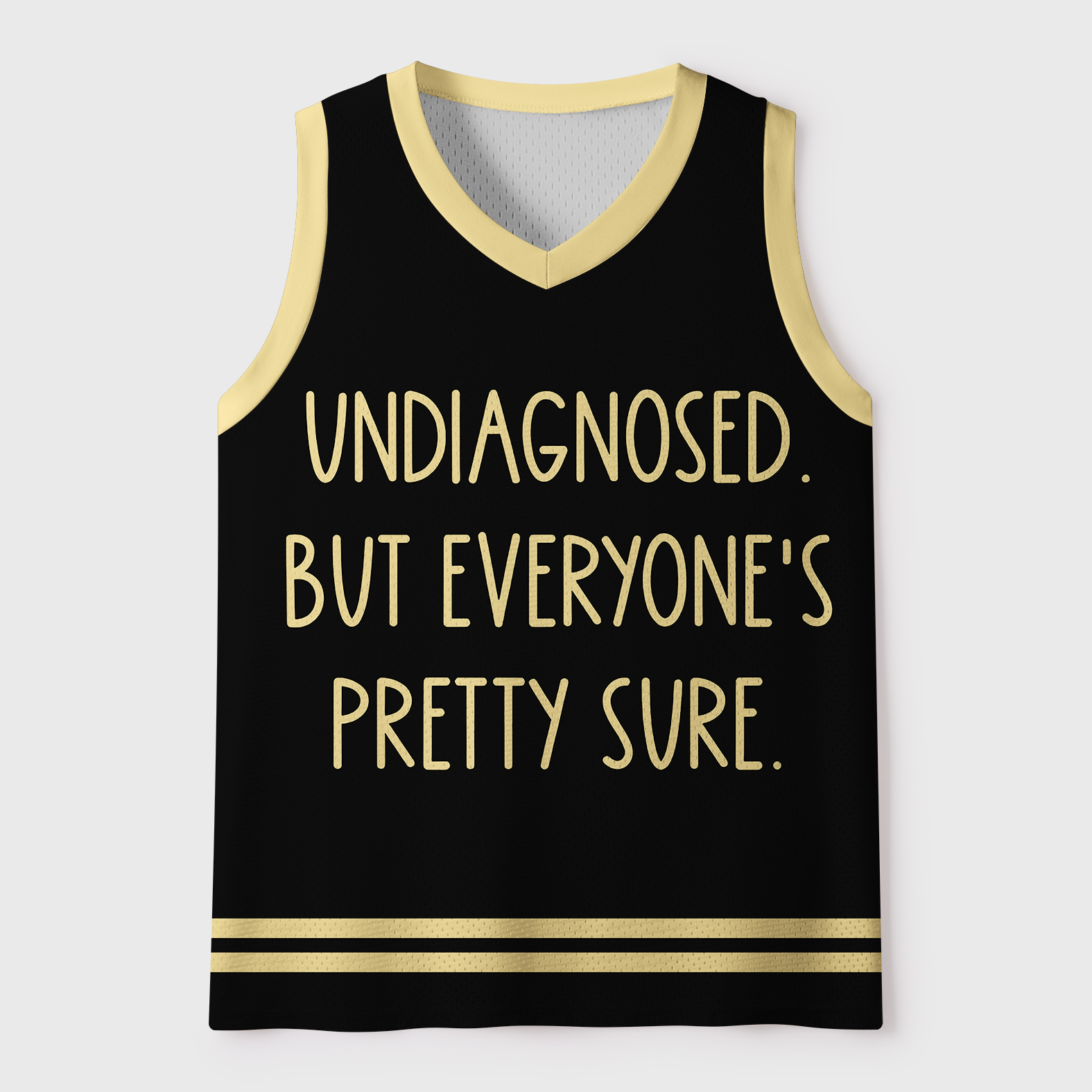 Tokyo-Tiger Self-diagnosed Illness Funny Mesh Tank Top