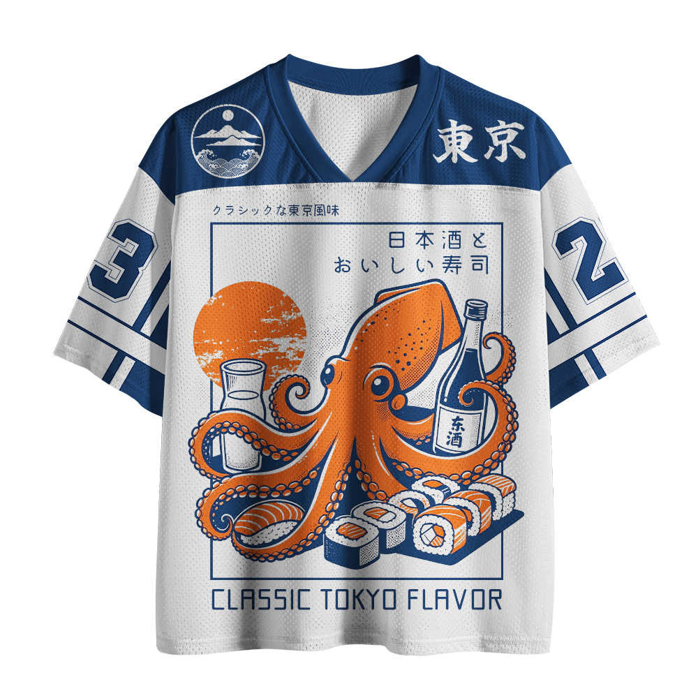 Tokyo-Tiger Tokyo Octopus Sushi Mesh Jersey