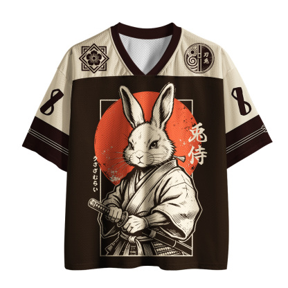 Tokyo-Tiger Rabbit Japanese Samurai Mesh Jersey
