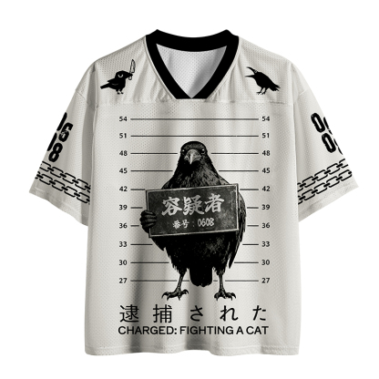 Tokyo-Tiger Do Not Mess With This Crow Mesh Jersey