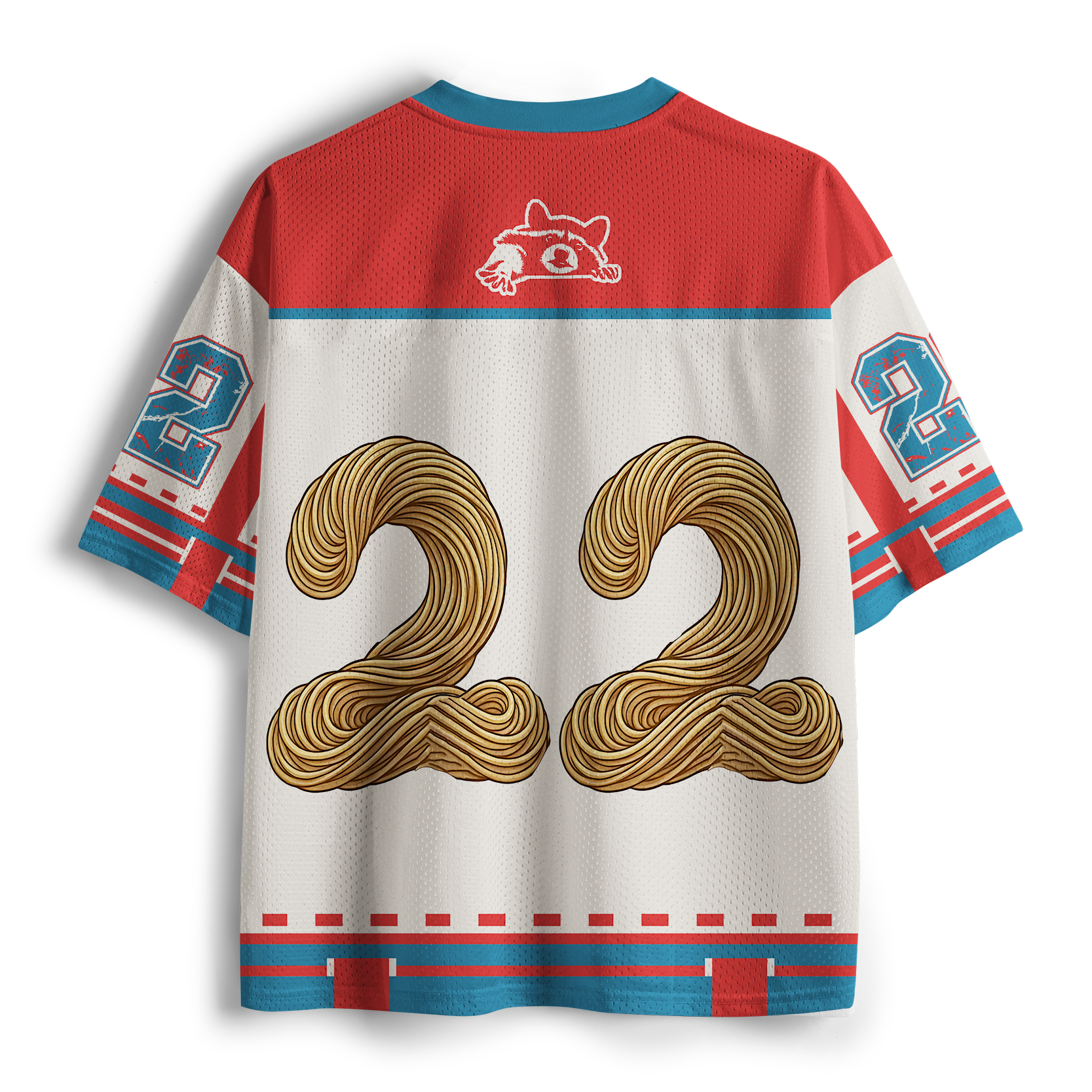 Tokyo-Tiger Ramen Lover Raccoon Mesh Jersey