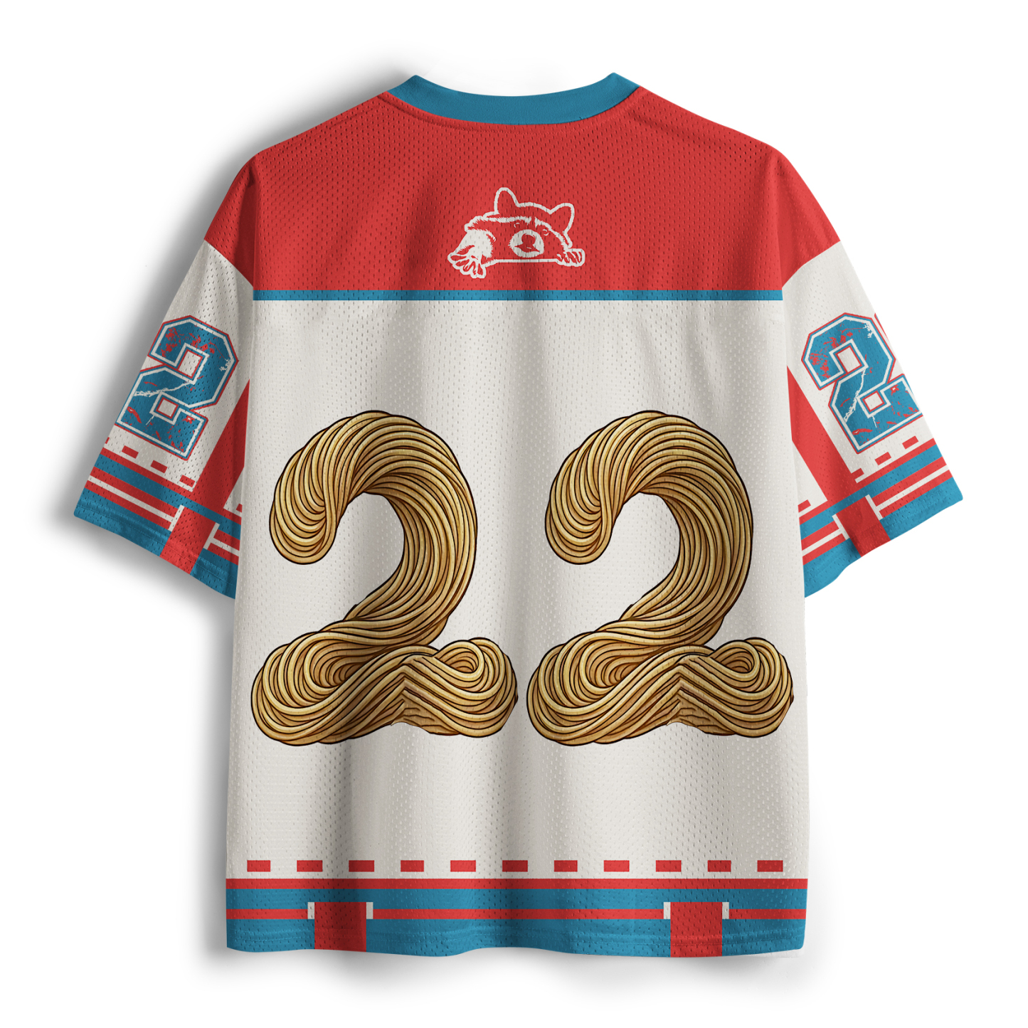 Tokyo-Tiger Ramen Lover Raccoon Mesh Jersey