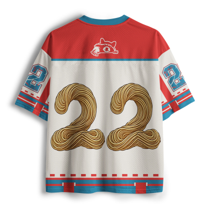 Tokyo-Tiger Ramen Lover Raccoon Mesh Jersey
