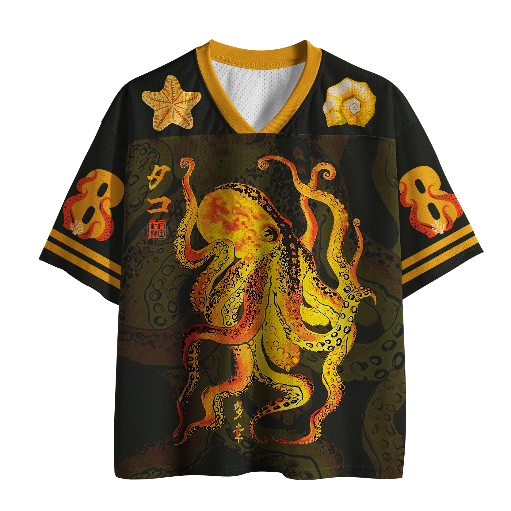 Tokyo-Tiger Deep Sea Gorgeous Octopus Mesh Jersey
