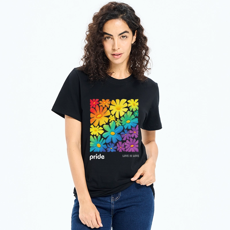 Tokyo-Tiger Colorful Blooms Honor Equal Loving Souls Classic T-Shirt