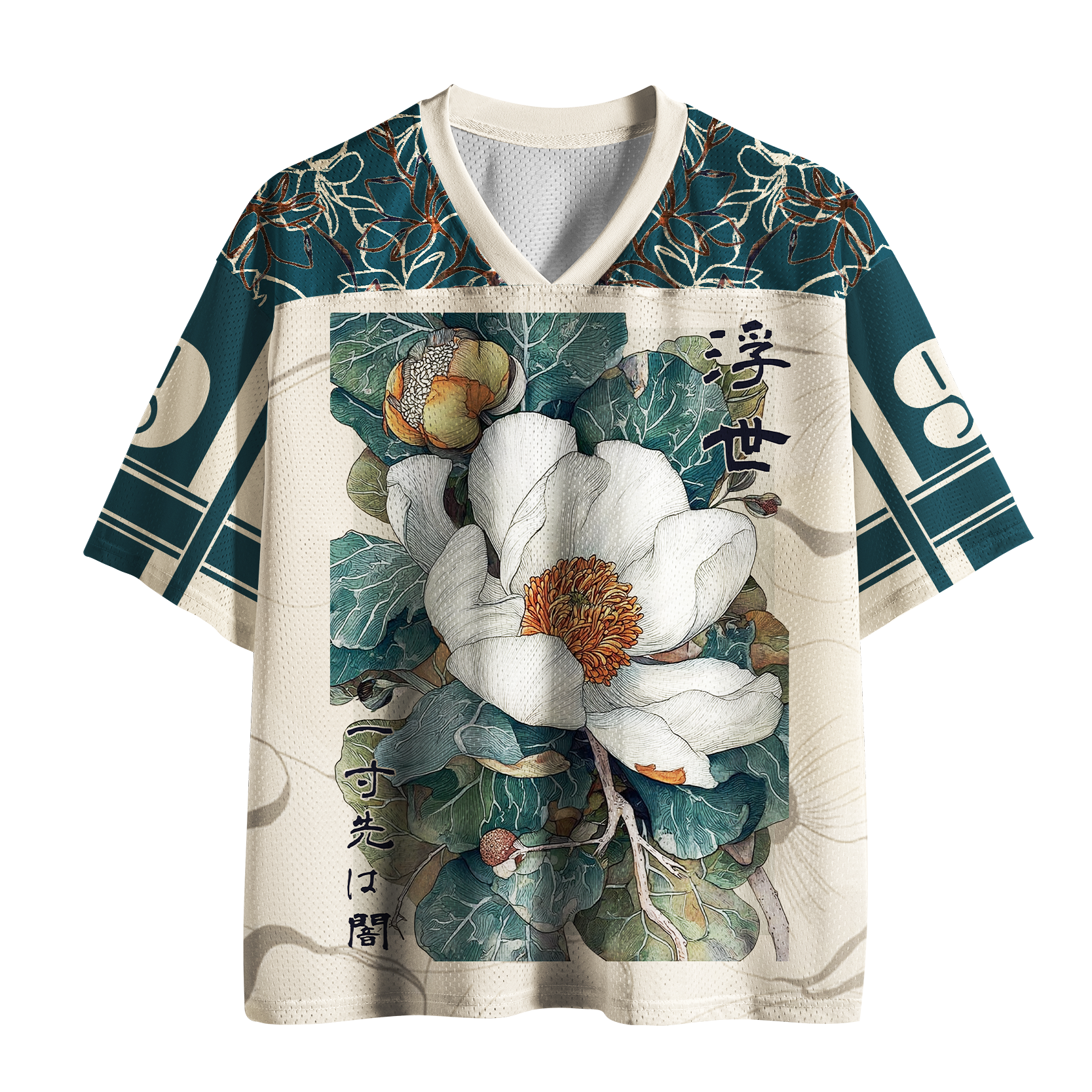 Tokyo-Tiger Ukiyo No Hana Mesh Jersey