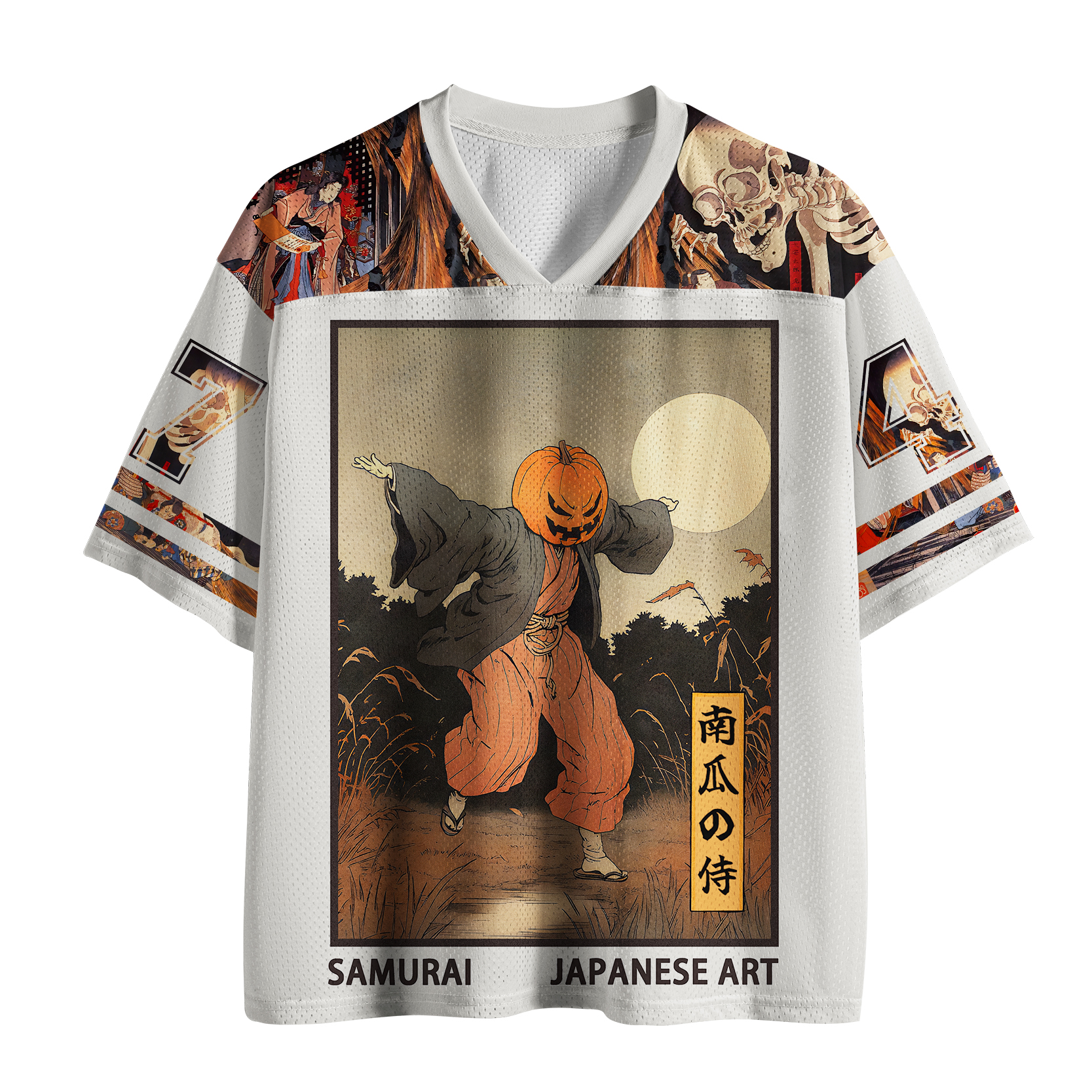 Tokyo-Tiger Japanese Pumpkin Monster Mesh Jersey