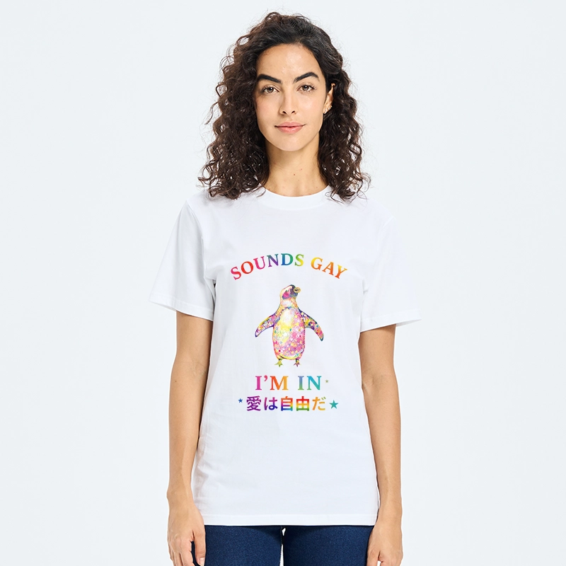 Tokyo-Tiger Colorful Penguin Stands For Free Love Classic T-Shirt