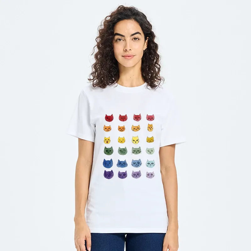 Tokyo-Tiger Watercolor Rainbow Cat Classic T-Shirt
