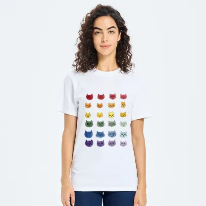 Tokyo-Tiger Watercolor Rainbow Cat Classic T-Shirt