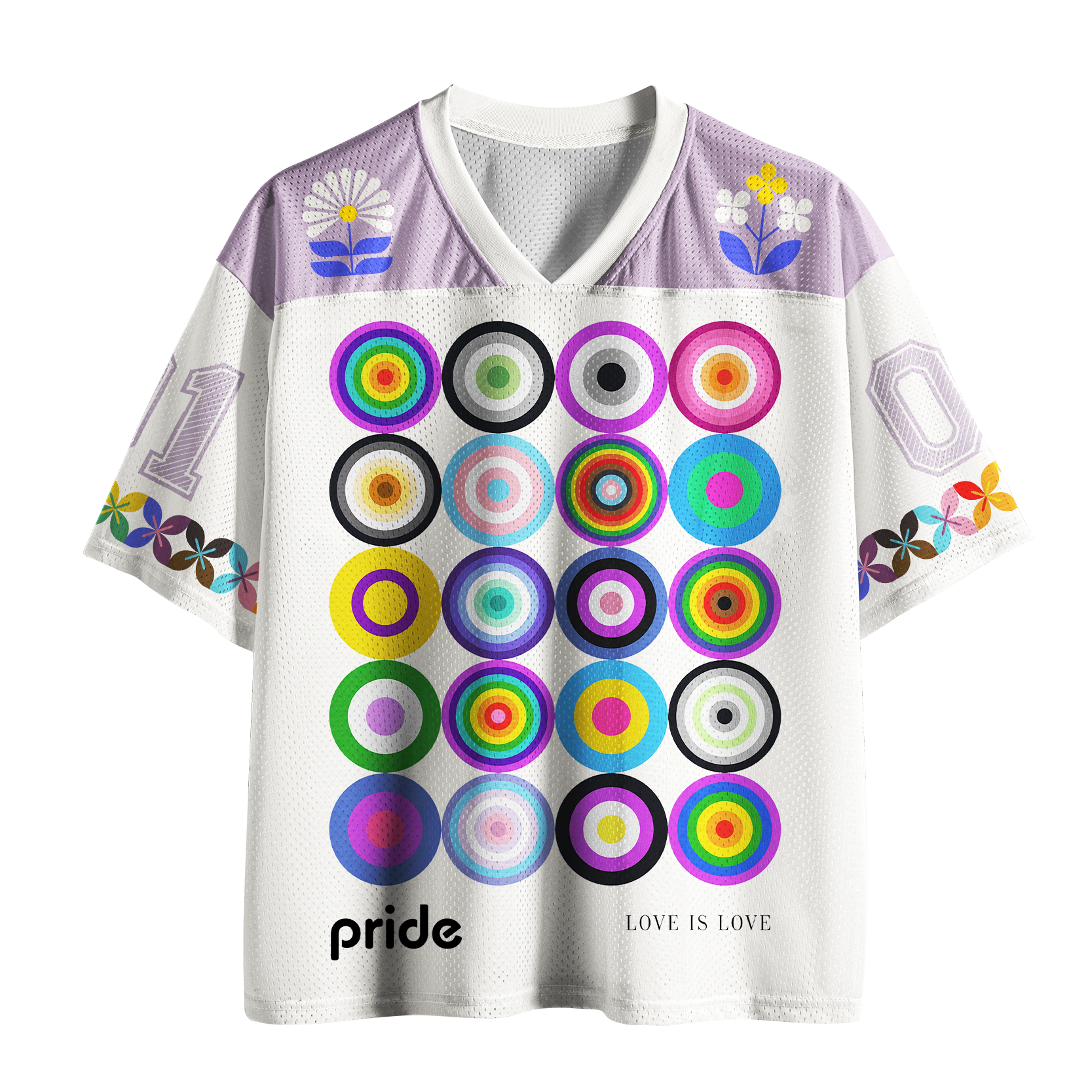 Tokyo-Tiger Rainbow Bullseye Pride Mesh Jersey