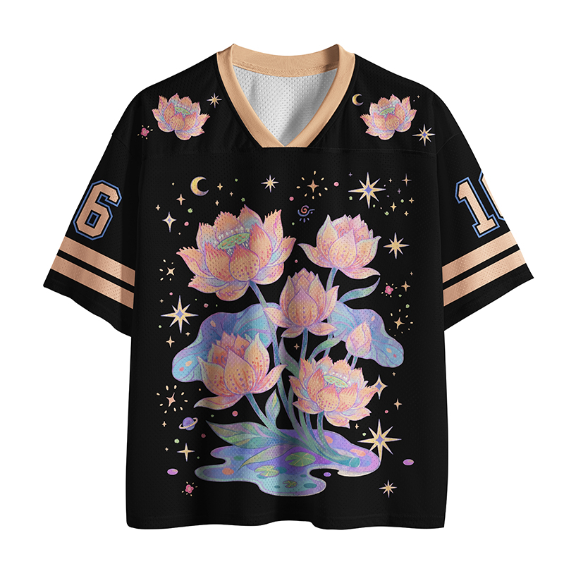 Tokyo-Tiger Starlit Night Lotus Mesh Jersey