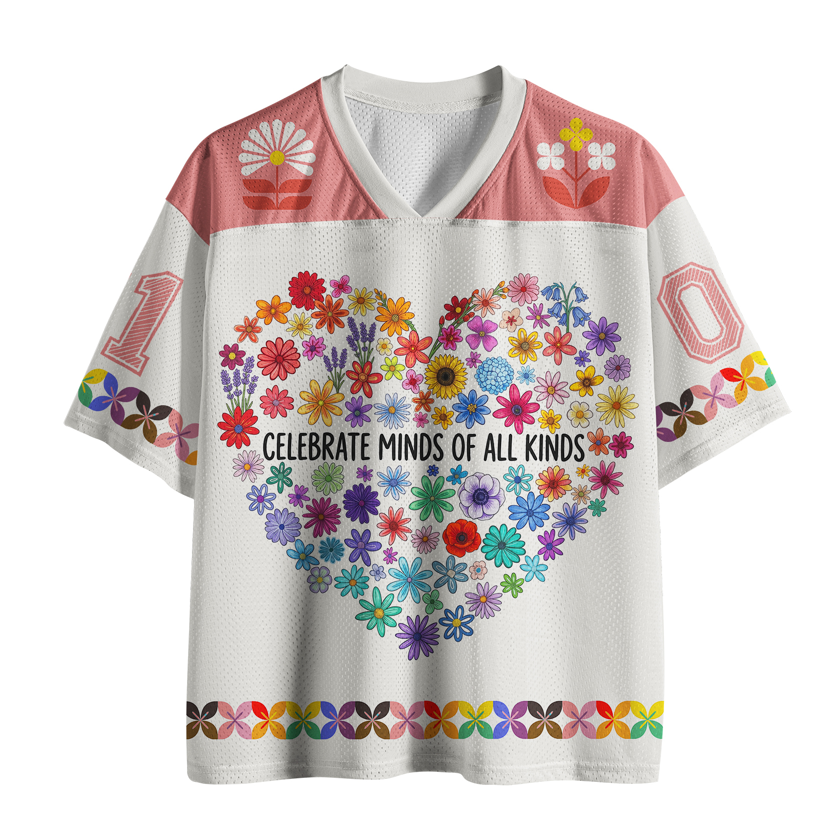 Tokyo-Tiger Pride Month Blossoms: Celebrate Minds Of All Kinds Mesh Jersey Sale