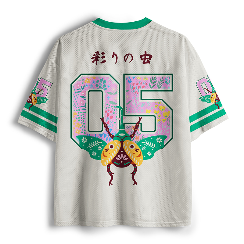 Tokyo-Tiger Patterned Beetle Mesh Jersey
