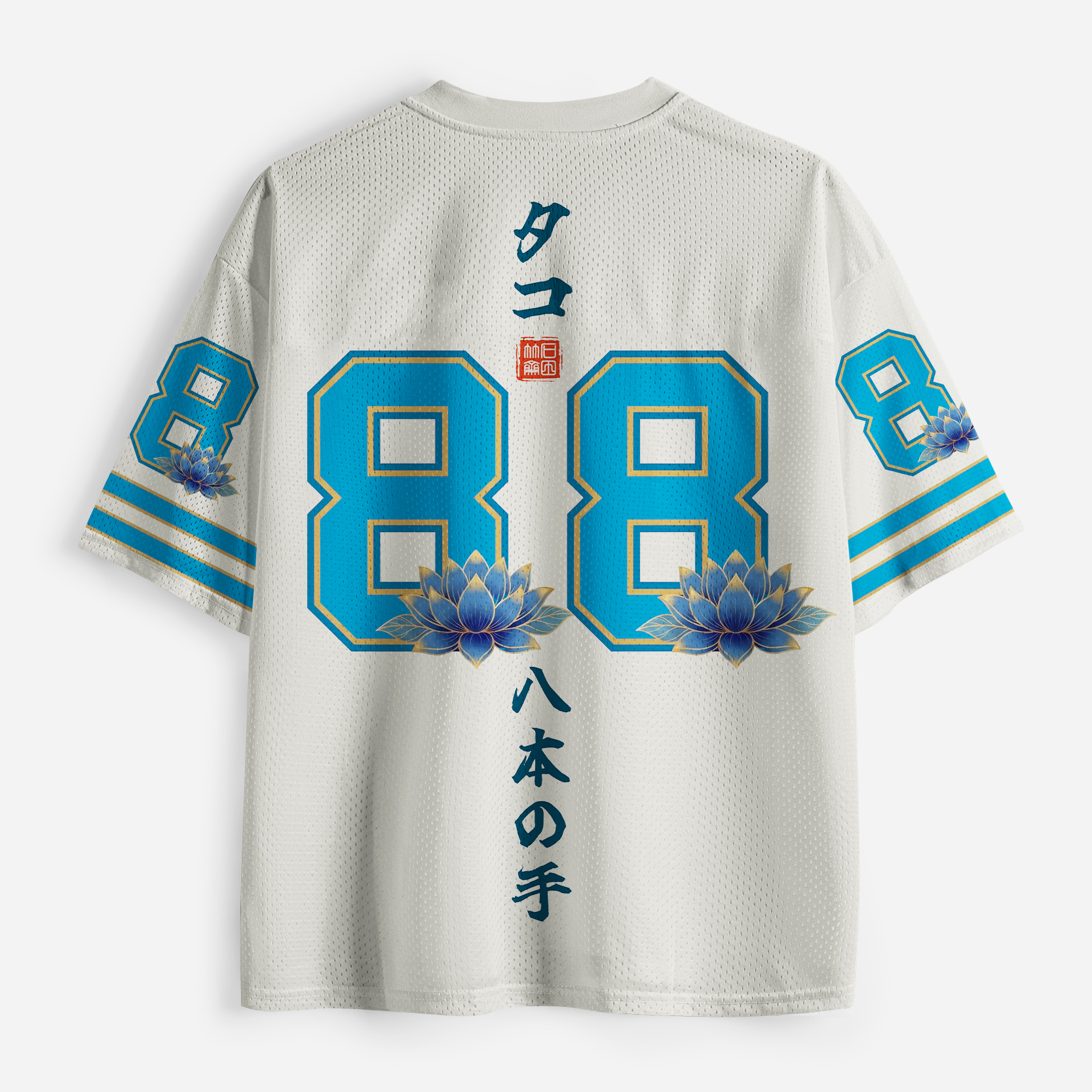 Tokyo-Tiger Mystic Octopus Waves Mesh Jersey