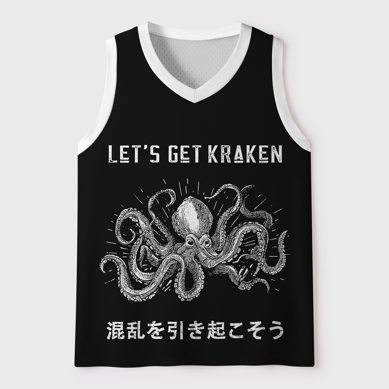 Tokyo-Tiger Funny Octopus：Let’s Get Kraken Mesh Tank Top
