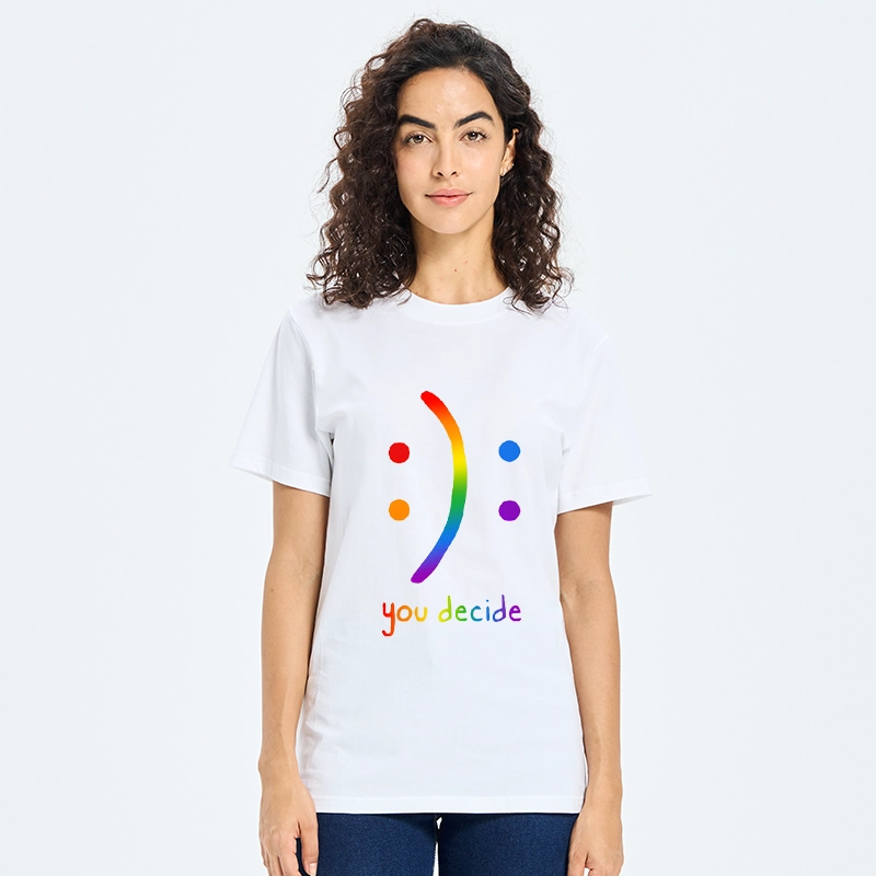 Tokyo-Tiger Colorful Rainbow Smile You Decide Classic T-Shirt