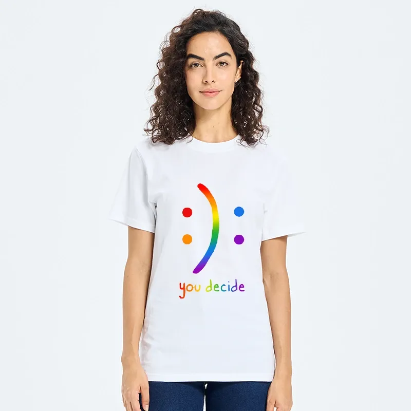 Tokyo-Tiger Colorful Rainbow Smile You Decide Classic T-Shirt