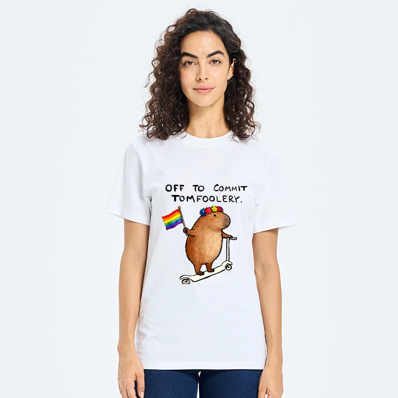 Tokyo-Tiger Pride Capybara On Scooter Meme Classic T-Shirt