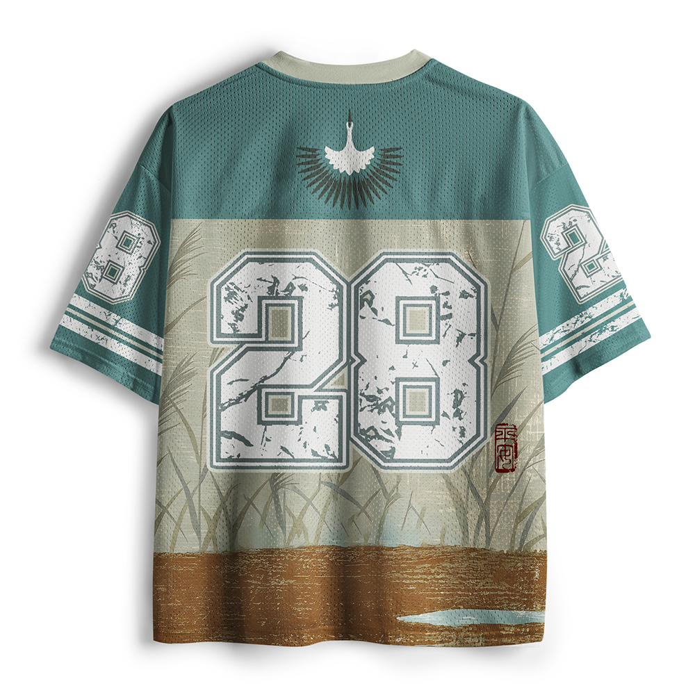 Tokyo-Tiger Shirasagi & Reed Mesh Jersey