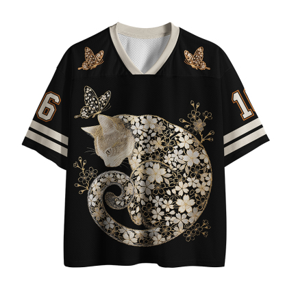 Tokyo-Tiger Golden Sakura Feline Mesh Jersey