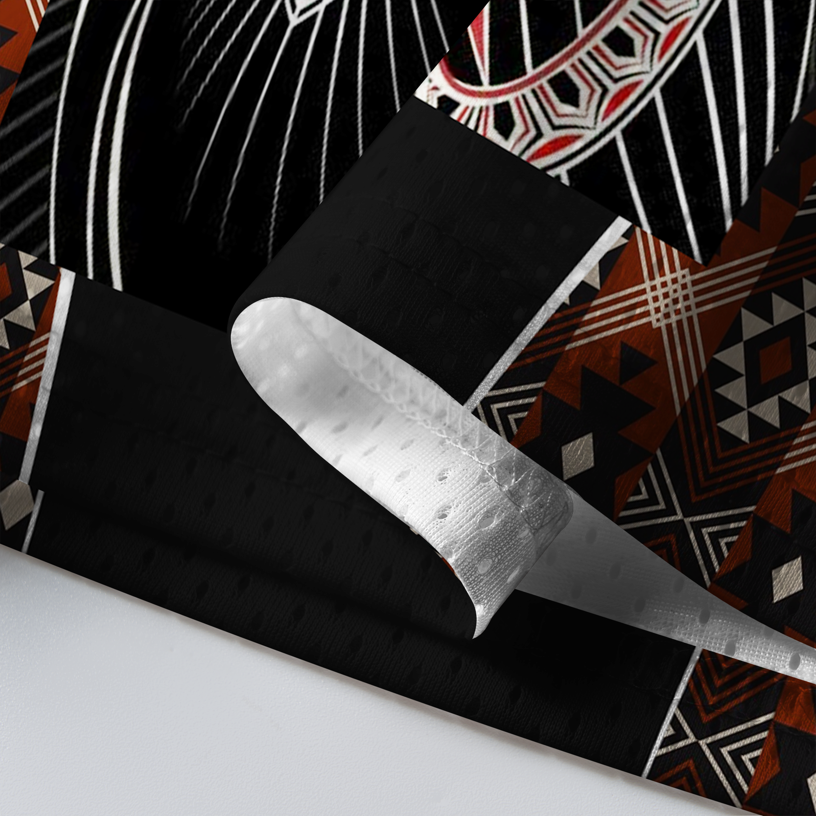 Tokyo-Tiger Dark Tribal Eagle Totem Mesh Jersey