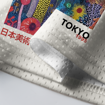 Tokyo-Tiger Polka Dot Mushroom Forest Mesh Jersey