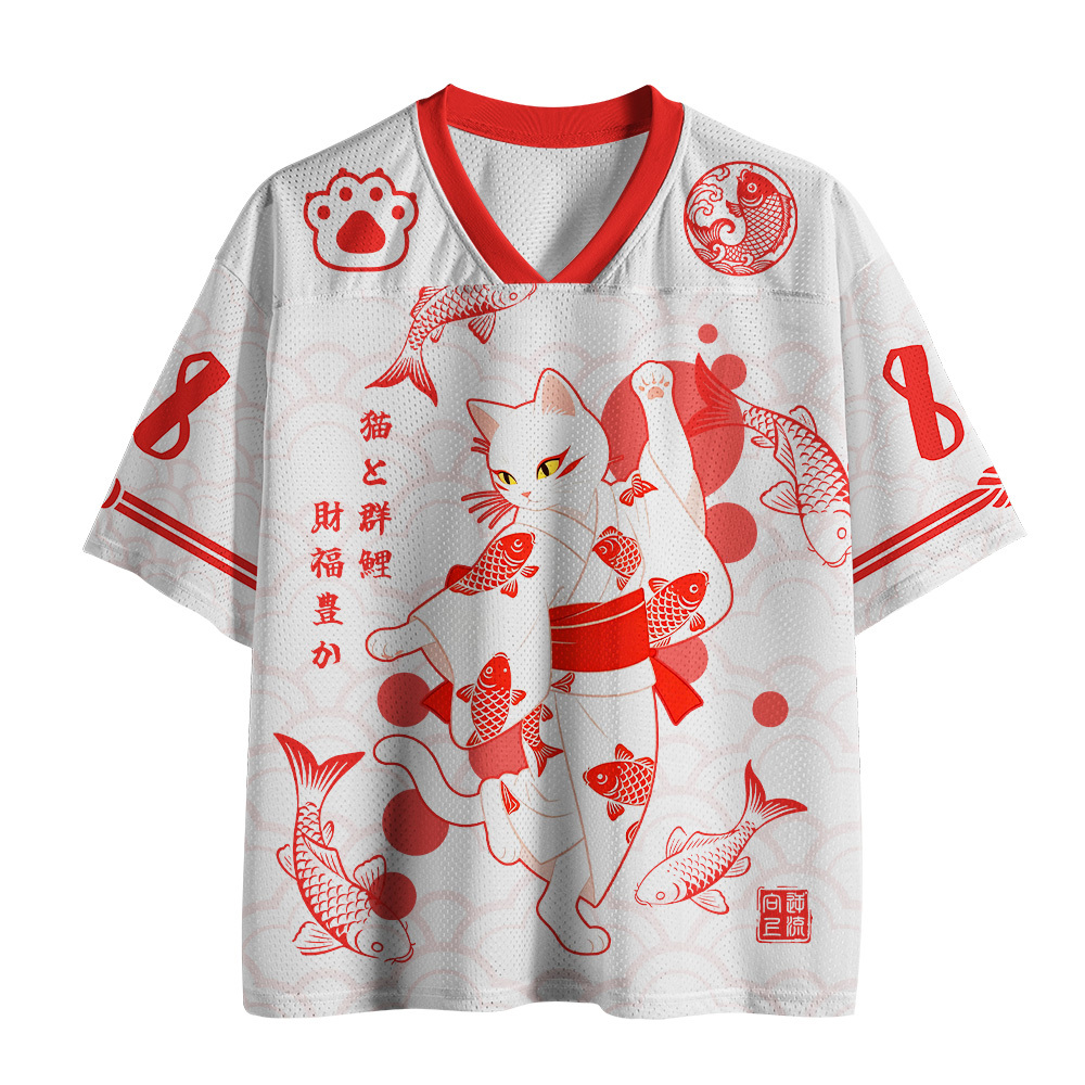 Tokyo-Tiger Kimono Cat Koi Mesh Jersey