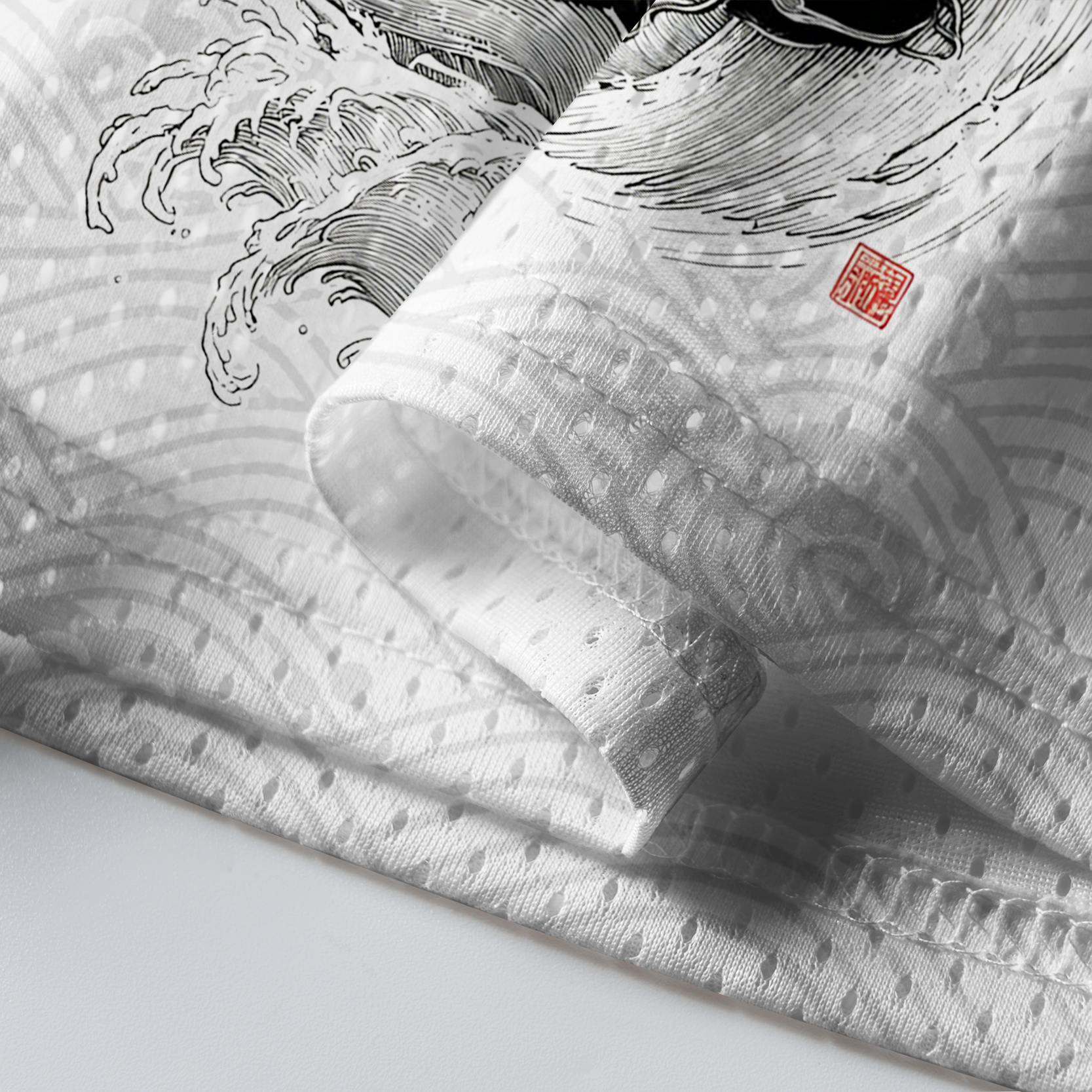 Tokyo-Tiger Koi Fish Wave Mesh Jersey