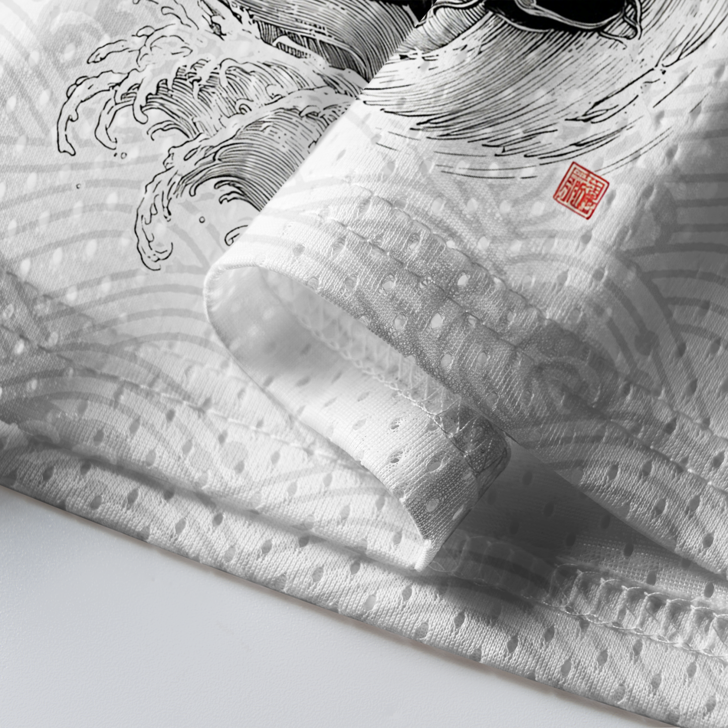 Tokyo-Tiger Koi Fish Wave Mesh Jersey