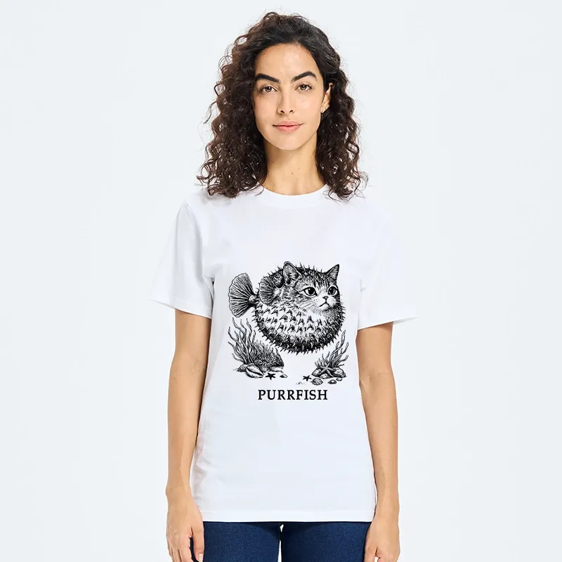 Tokyo-Tiger Spiky Puffer With Cute Cat Head Classic T-Shirt