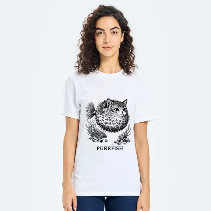 Tokyo-Tiger Spiky Puffer With Cute Cat Head Classic T-Shirt