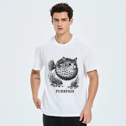 Tokyo-Tiger Spiky Puffer With Cute Cat Head Classic T-Shirt