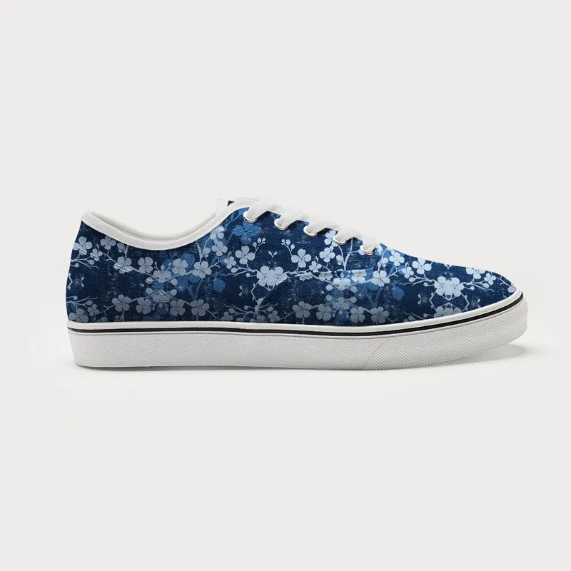 Tokyo-Tiger Midnight Blossoms Canvas Shoes
