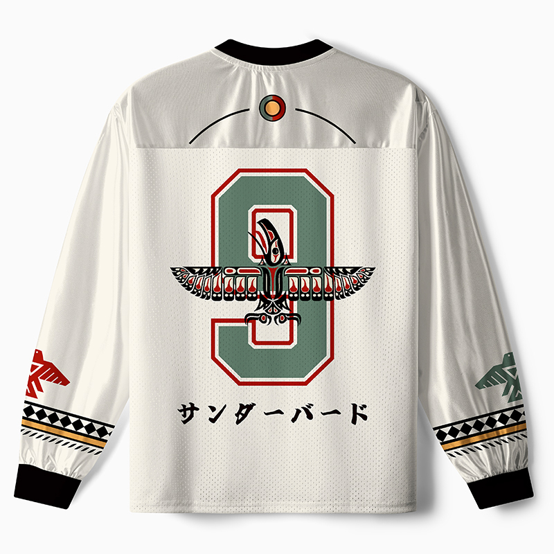 Tokyo-Tiger Sacred Thunderbird Paneled Long Sleeve Jersey