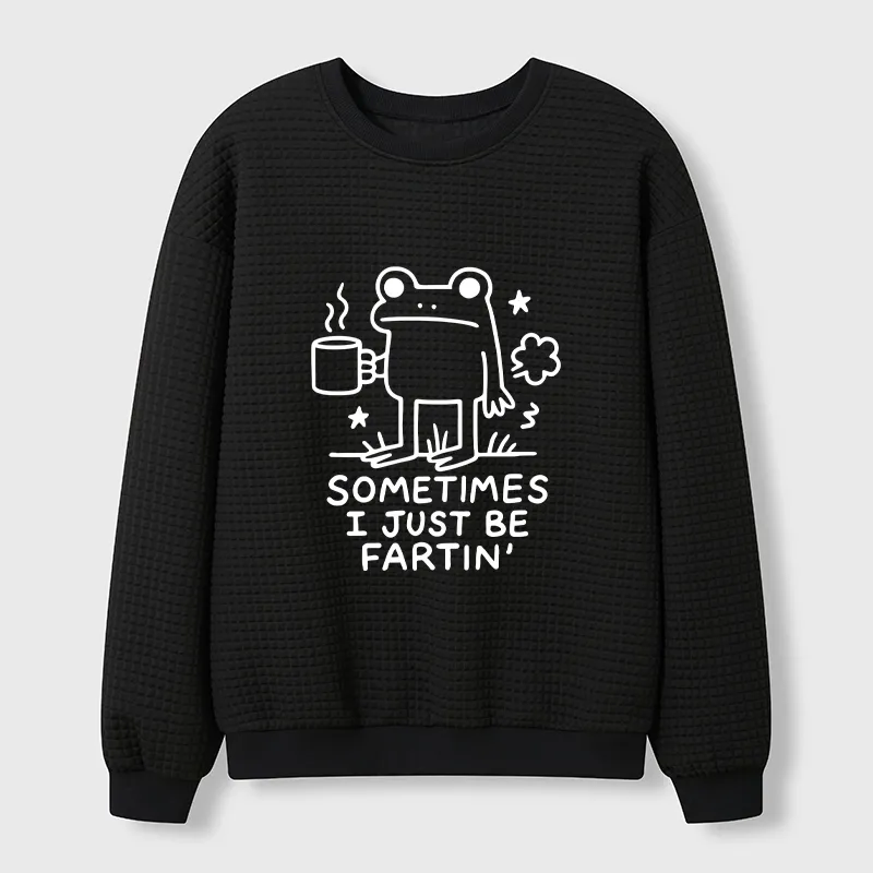 Tokyo-Tiger Sometimes A Frog Just Needs To Fart Waffle Sweatshirt Sale