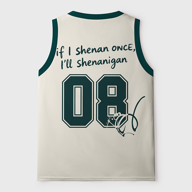 Tokyo-Tiger If I Shenan Once I'll Shenanigan Mesh Tank Top