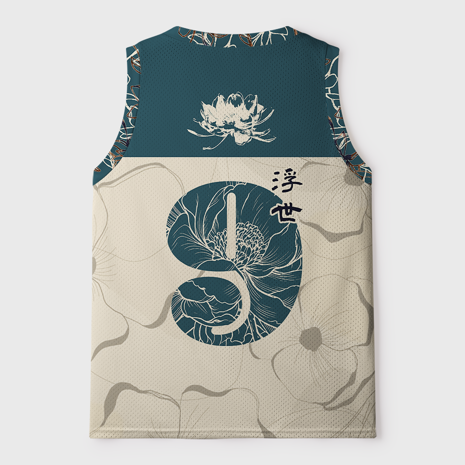 Tokyo-Tiger Ukiyo No Hana Mesh Tank Top