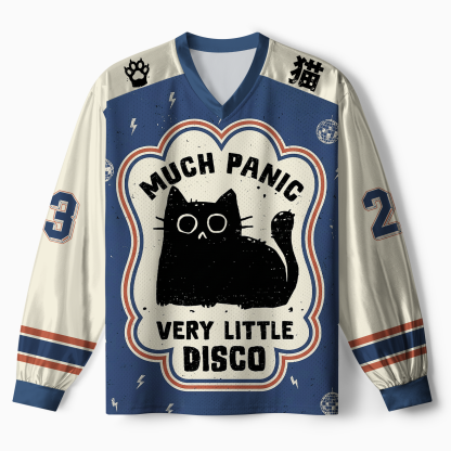 Tokyo-Tiger "Much Panic"Retro Long Sleeve Jersey