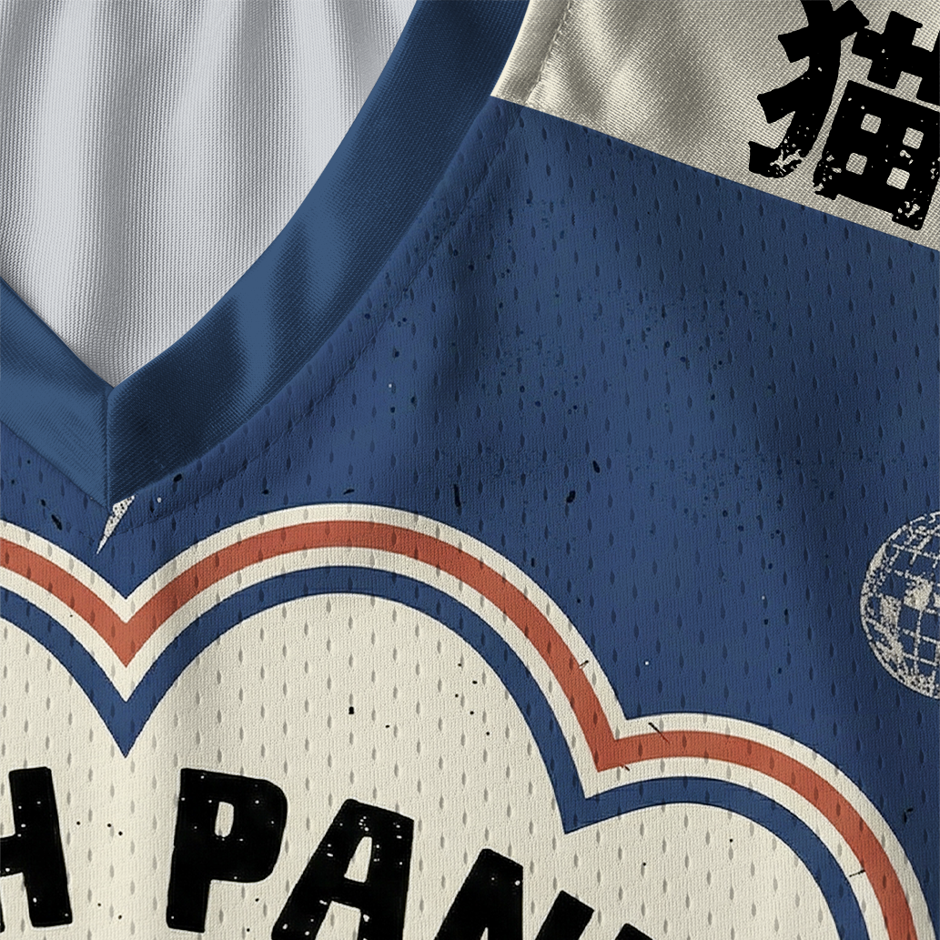 Tokyo-Tiger "Much Panic"Retro Long Sleeve Jersey