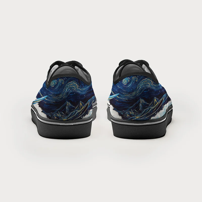 Tokyo-Tiger The Great Wave Off Cat Canvas Shoes