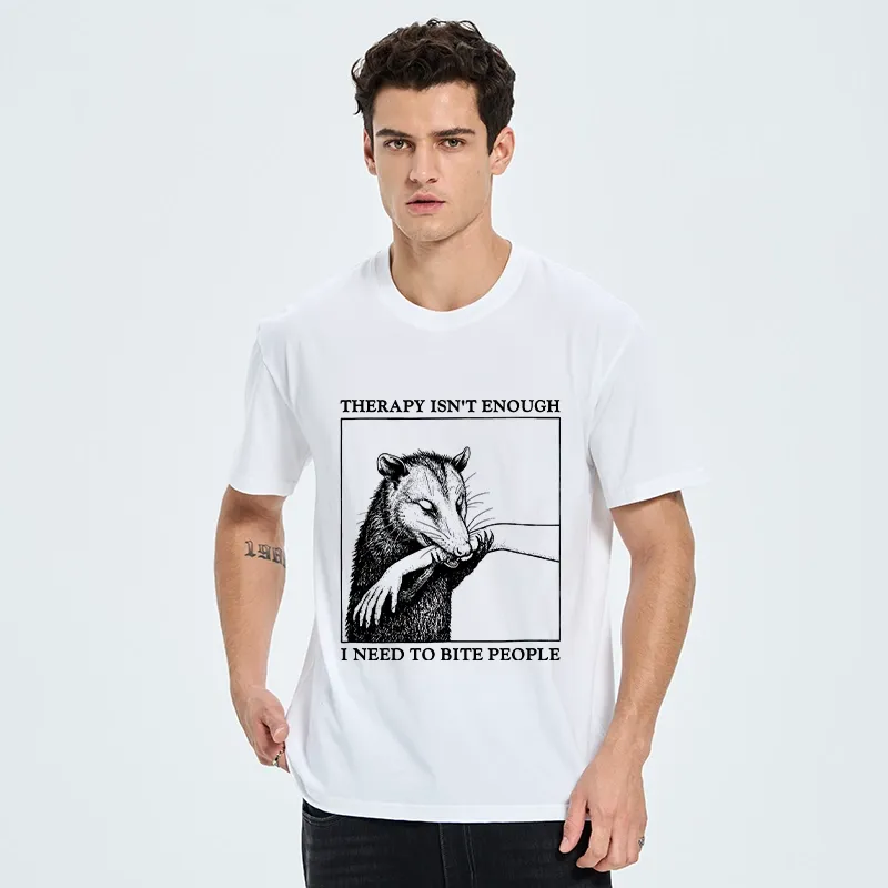 Tokyo-Tiger Funny Opossum Biting People Classic T-Shirt