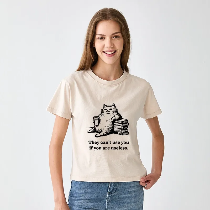 Tokyo-Tiger Cat Proving Uselessness Is A Superpower Women's Washed T-shirt