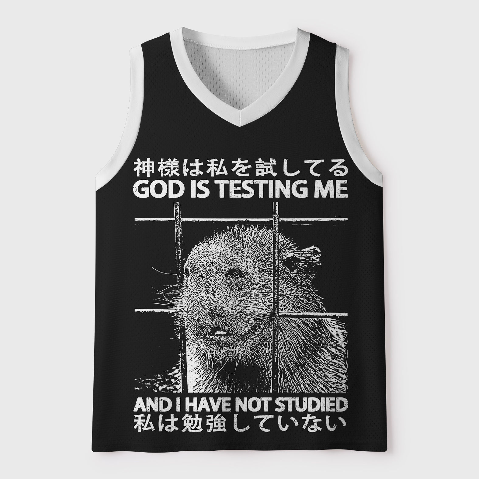 Tokyo-Tiger Tested By God Mesh Tank Top