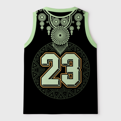 Tokyo-Tiger Tribal Auspicious Cat Mesh Tank Top