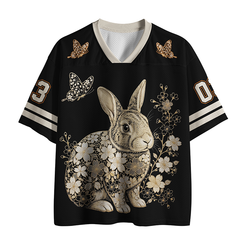 Tokyo-Tiger The Golden Maki-e Rabbit Mesh Jersey